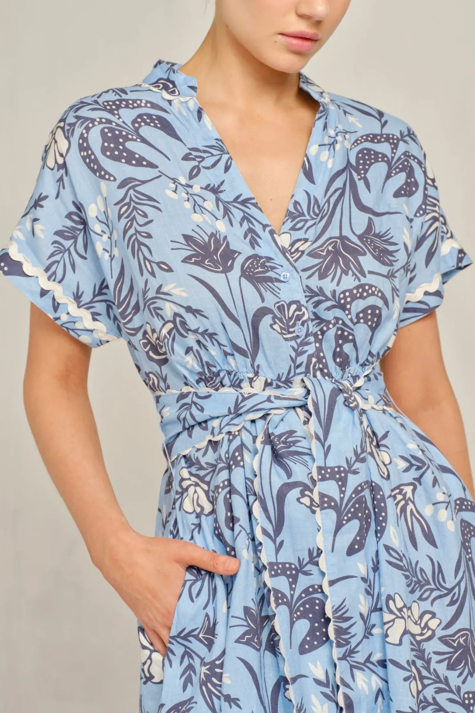 Alessandra Dresses|Candice Wave Dress Paradise - Cornflower