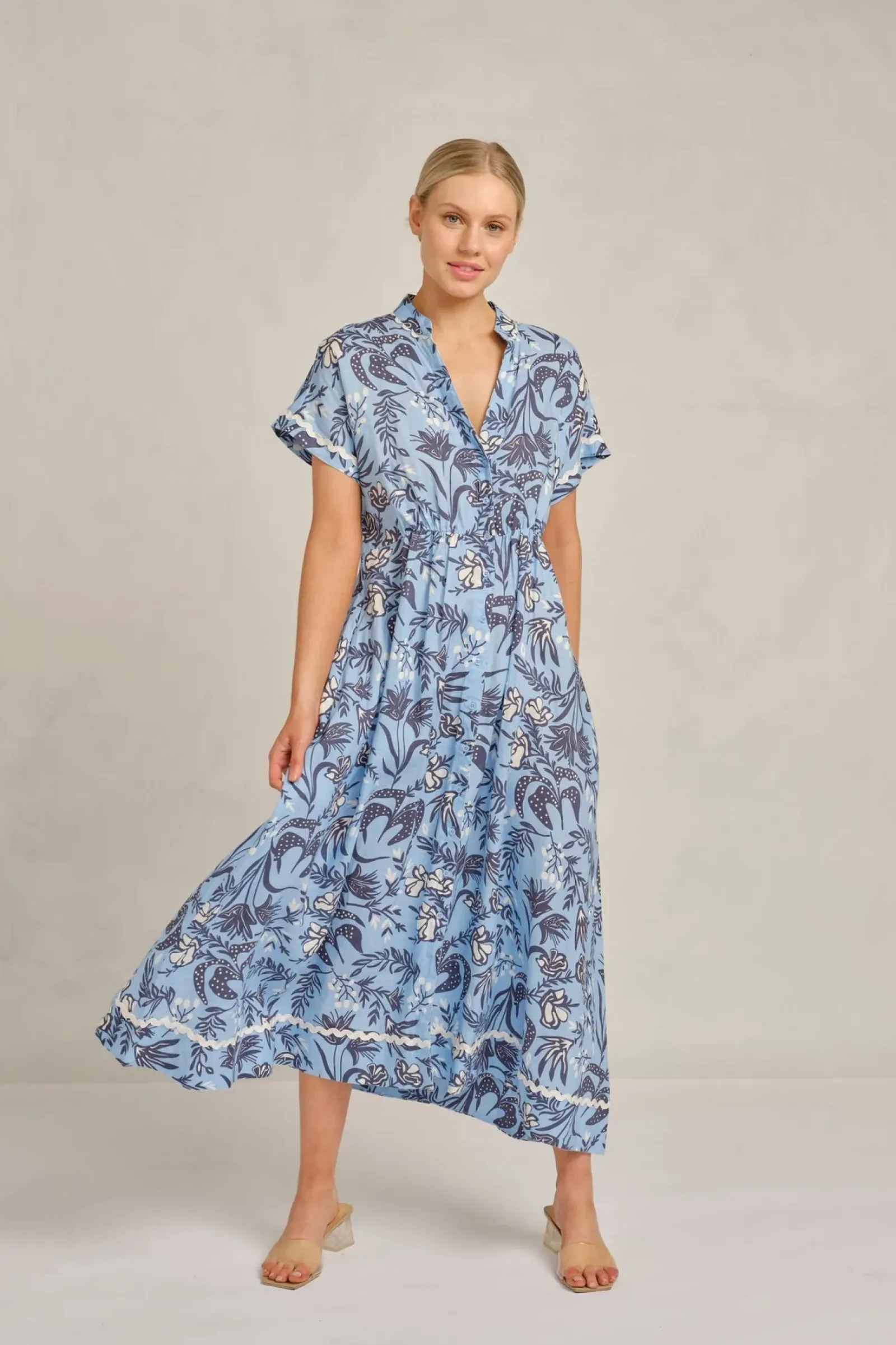 Alessandra Dresses|Candice Wave Dress Paradise - Cornflower