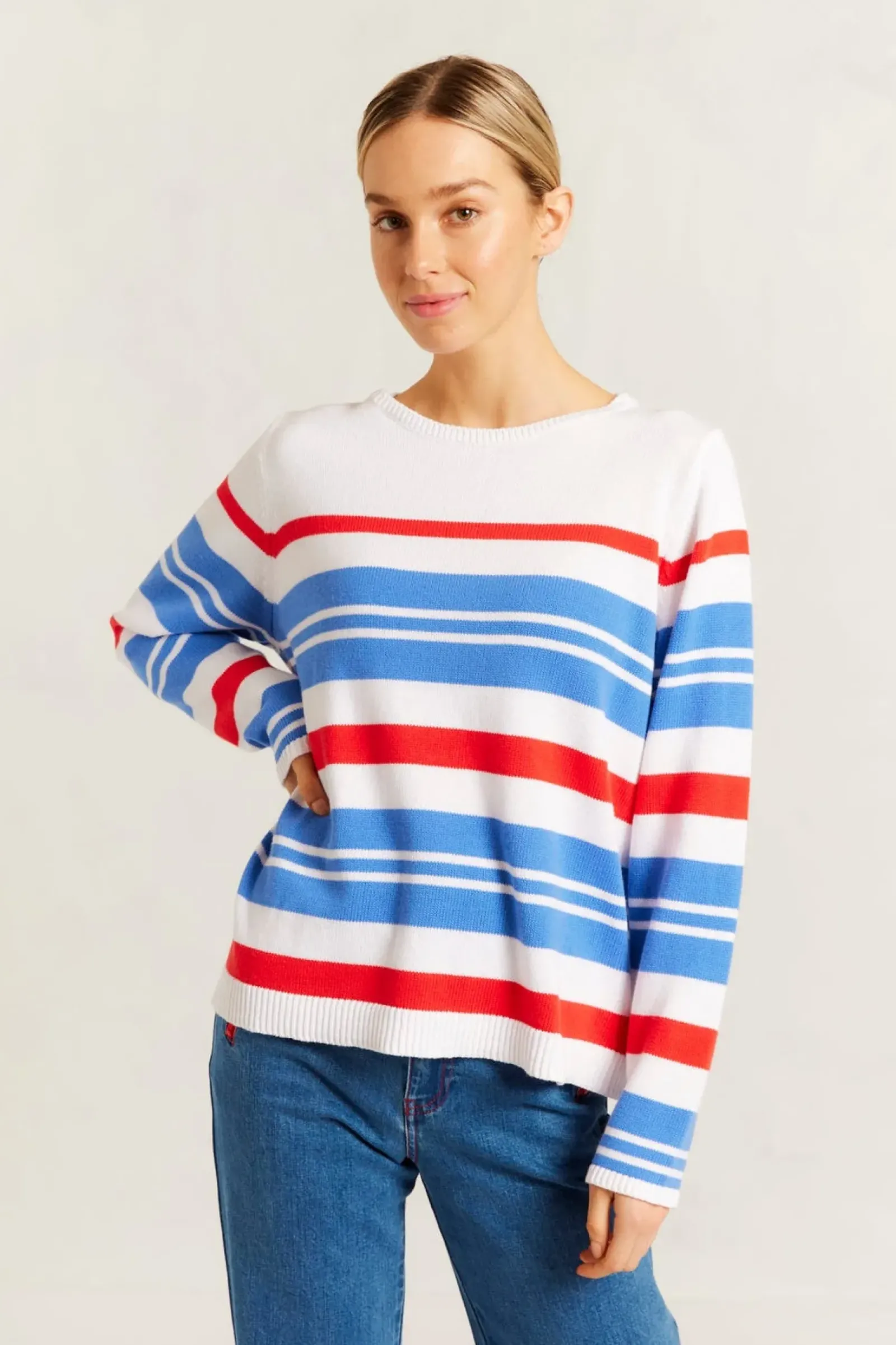 Alessandra Tops|Knitwear|Fiorella Sweater - Sailor