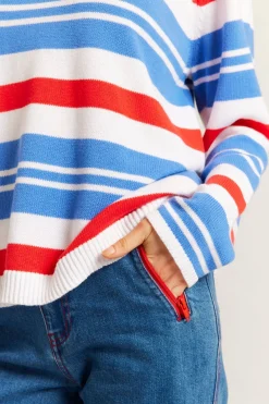 Alessandra Tops|Knitwear|Fiorella Sweater - Sailor