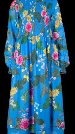 Alessandra Dresses|Jade Cotton Silk Dress - Periwinkle Aria