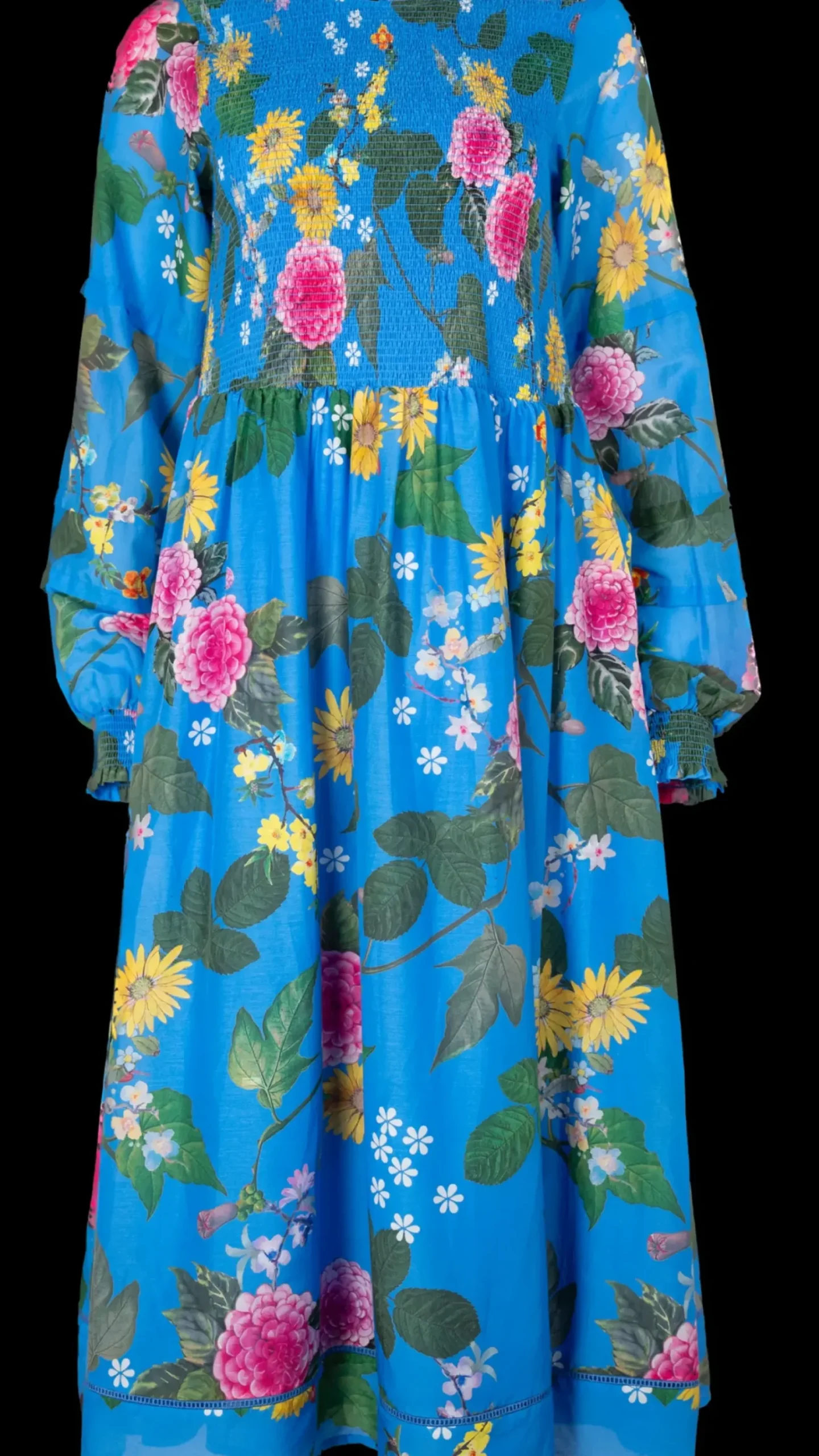 Alessandra Dresses|Jade Cotton Silk Dress - Periwinkle Aria