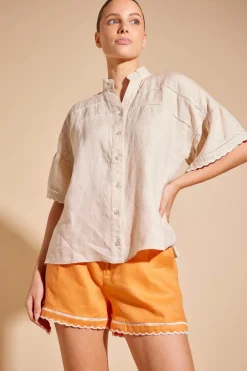 Alessandra Tops|Odette Shirt - String
