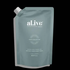 Al.ive Body Wash & Hand Wash|Kaffir Lime & Green Tea Wash - Refill