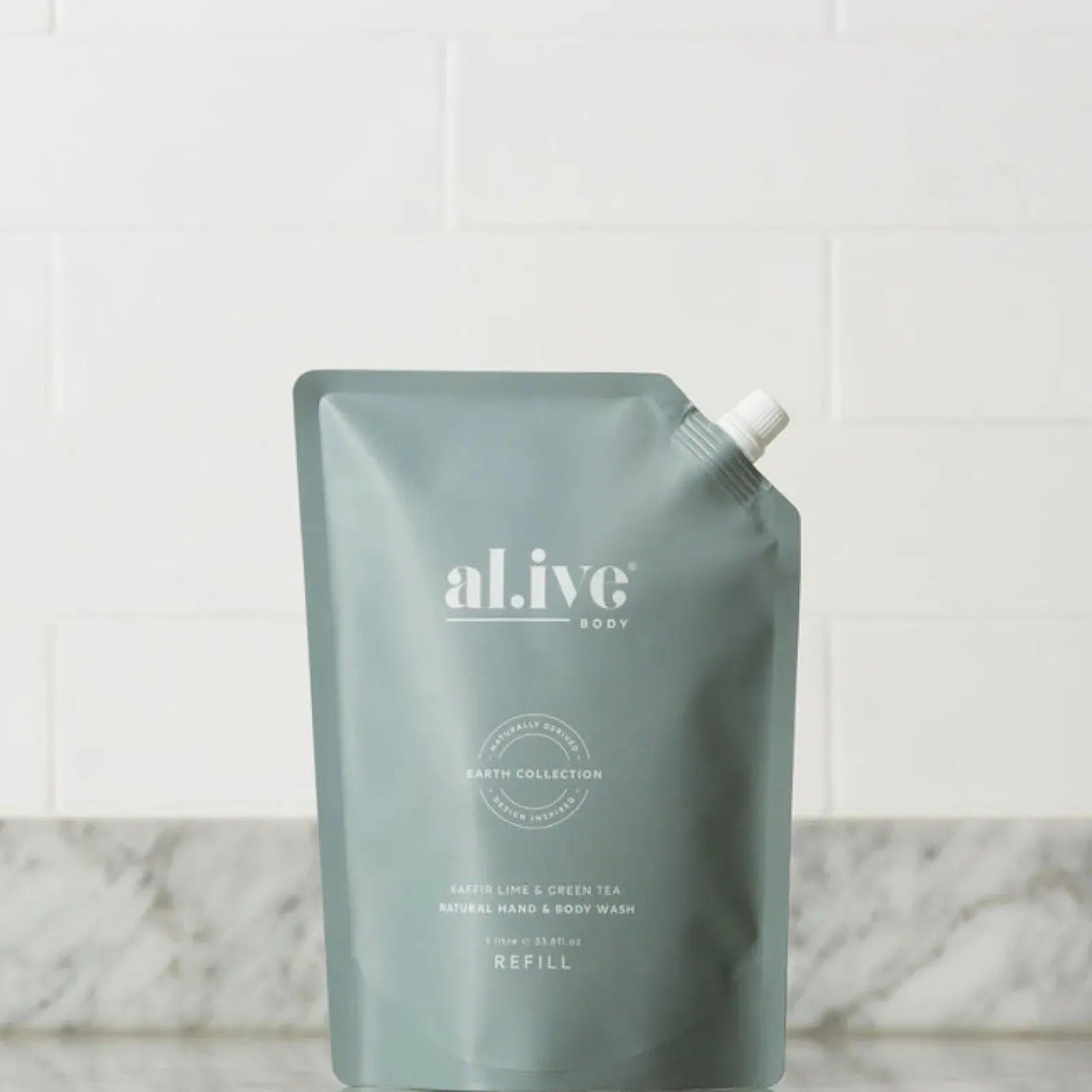 Al.ive Body Wash & Hand Wash|Kaffir Lime & Green Tea Wash - Refill