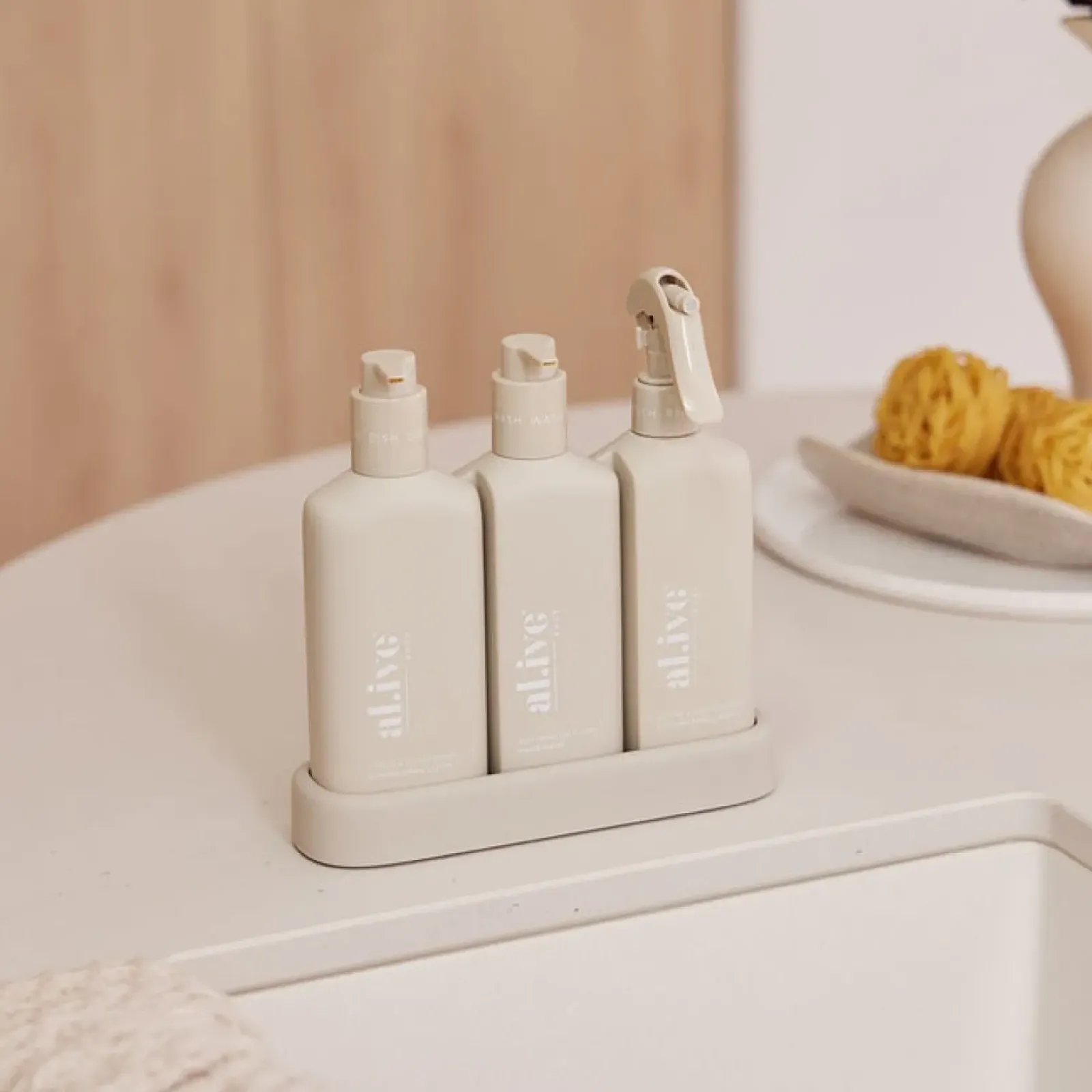 Al.ive Body Wash & Hand Wash|Premium Bench Trio - Dish/Wash/Bench