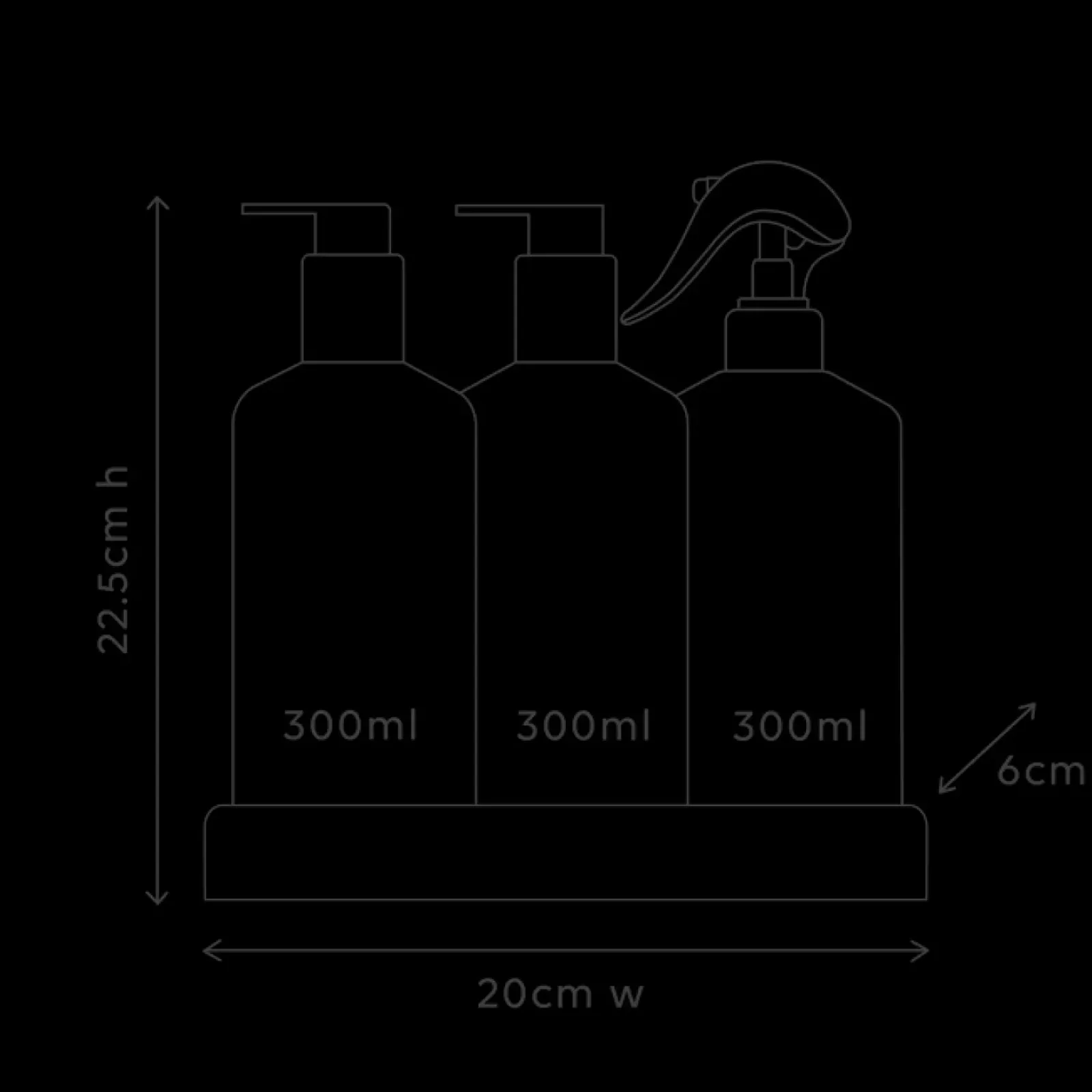 Al.ive Body Wash & Hand Wash|Premium Bench Trio - Dish/Wash/Bench