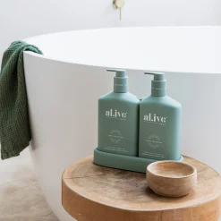 Al.ive Body Wash & Hand Wash|Wash & Lotion Duo - Kaffir Lime & Green Tea