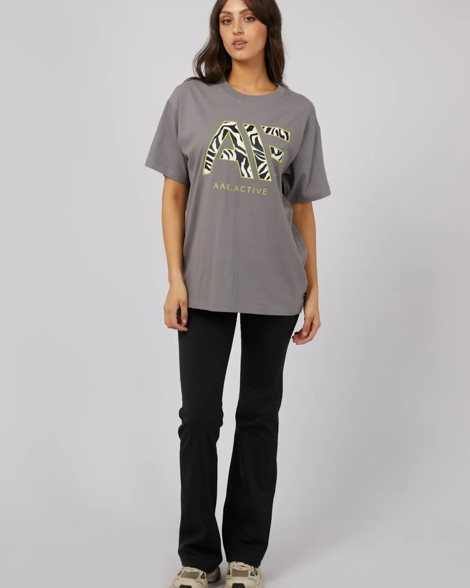 All About Eve Tops|Parker Active Tee - Charcoal