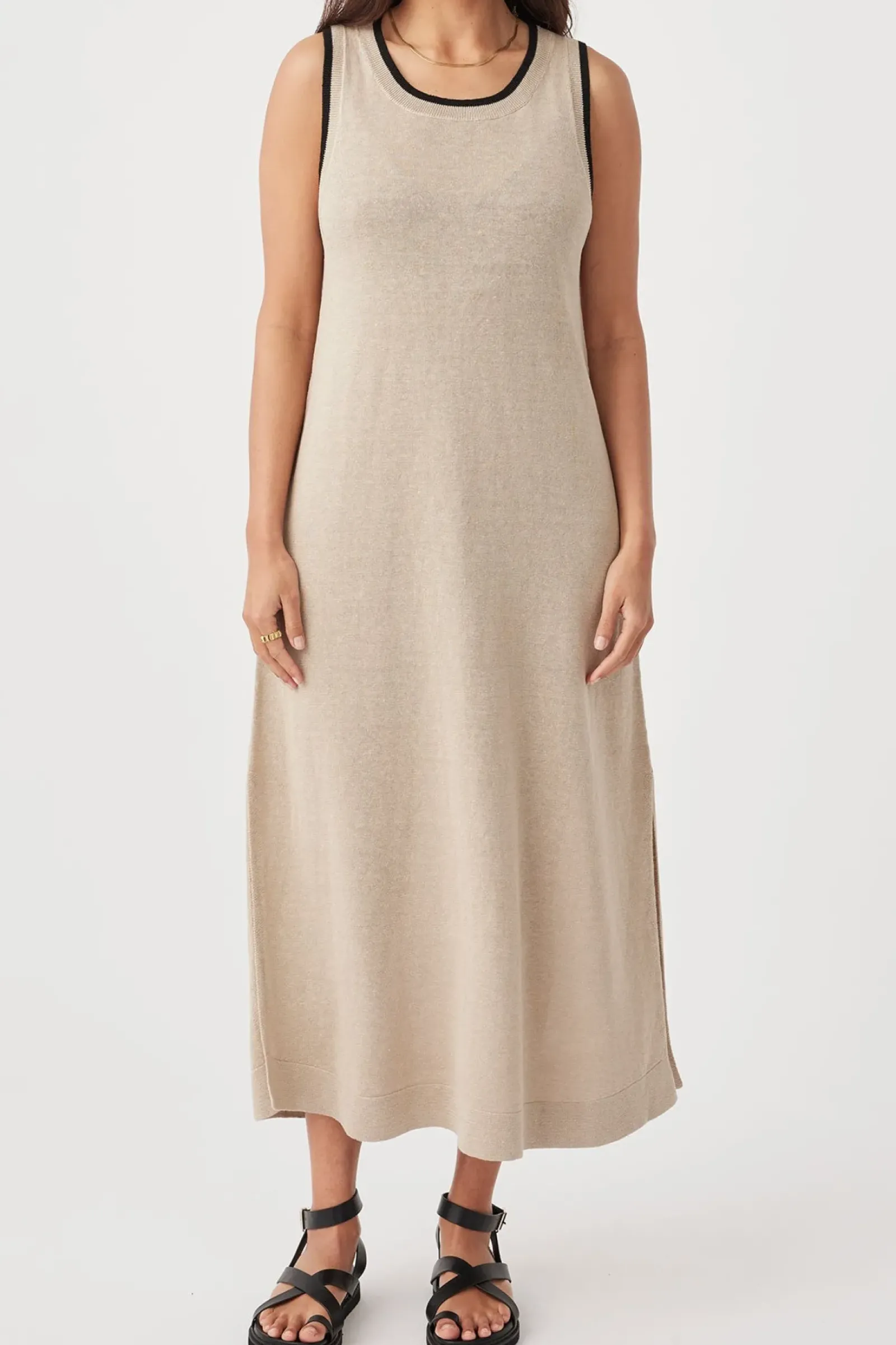 ARCAA Knitwear|Dresses|Brie Long Dress - Taupe