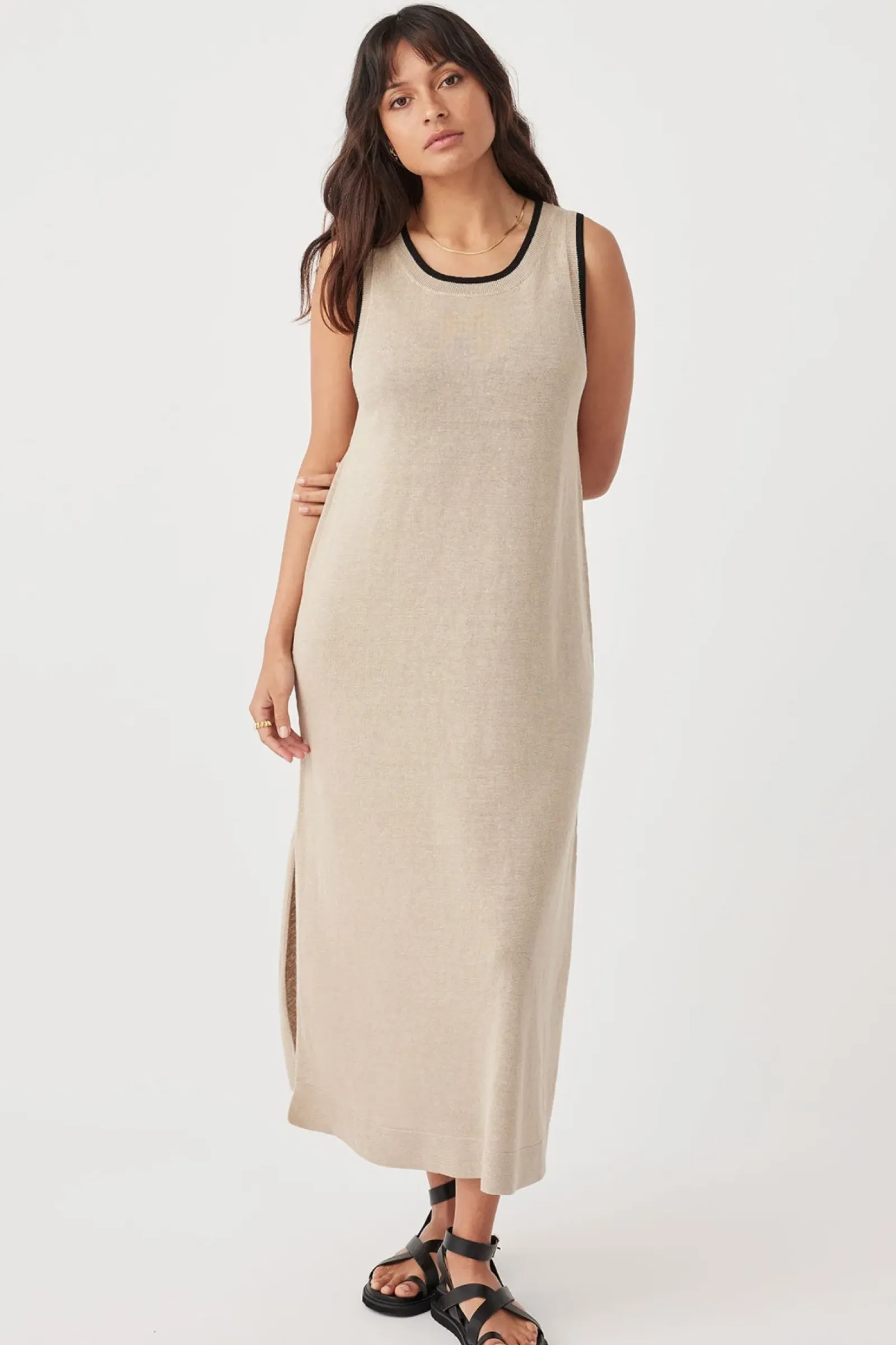 ARCAA Knitwear|Dresses|Brie Long Dress - Taupe