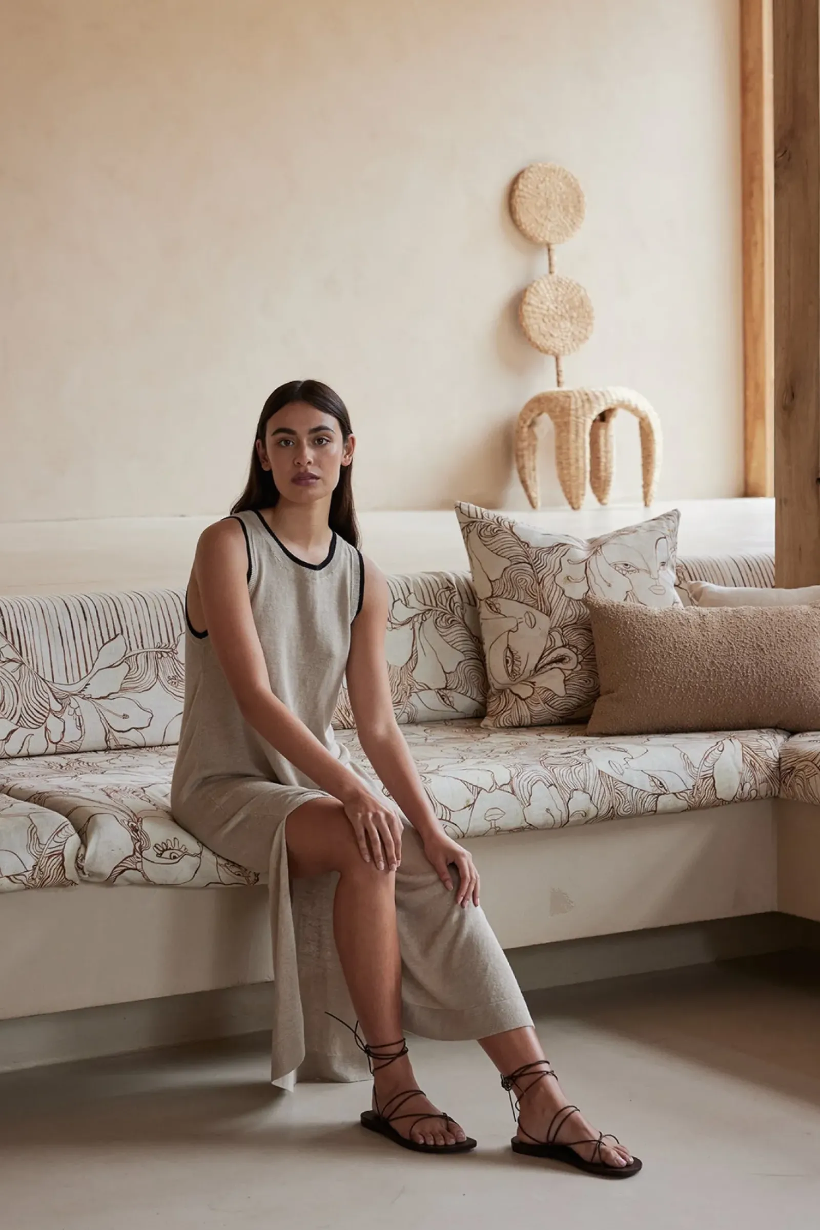 ARCAA Knitwear|Dresses|Brie Long Dress - Taupe