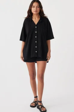 ARCAA Tops|Knitwear|Darcy Shirt - Black