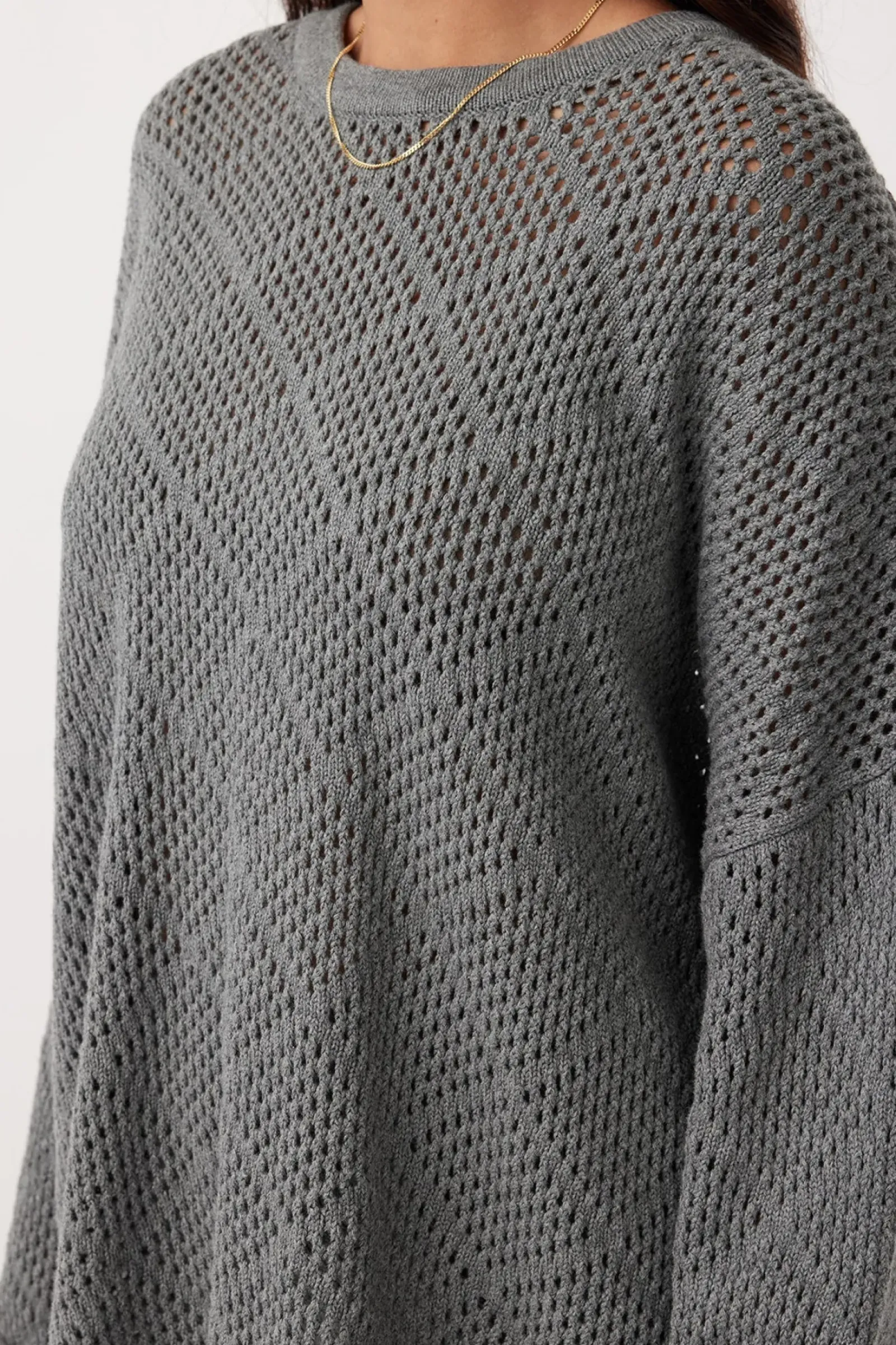 ARCAA Knitwear|Jumpers|Ezra Sweater- Dark Grey Marle