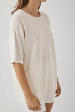 ARCAA Tops|Knitwear|Hugo T Shirt - Cream