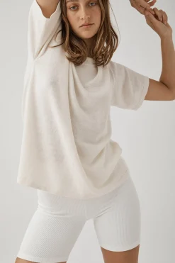 ARCAA Tops|Knitwear|Hugo T Shirt - Cream