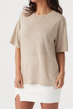 ARCAA Tops|Knitwear|Hugo T Shirt - Taupe