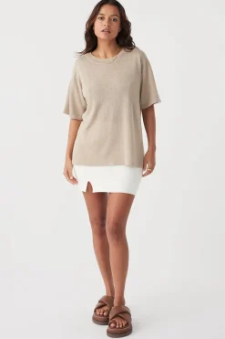 ARCAA Tops|Knitwear|Hugo T Shirt - Taupe