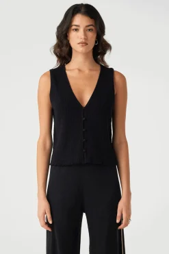 ARCAA Tops|Knitwear|Jude Vest - Black