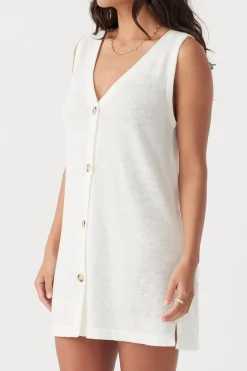ARCAA Knitwear|Dresses|Julia Mini Dress - Cream