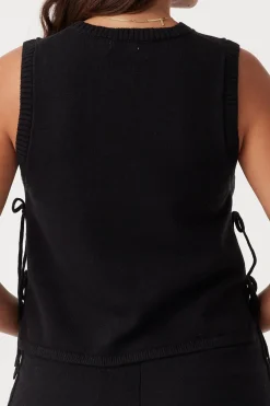 ARCAA Tops|Knitwear|Poppy Tank - Black