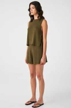 ARCAA Tops|Knitwear|Poppy Tank - Olive