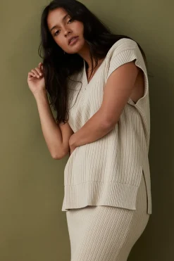 ARCAA Tops|Knitwear|Vera Knit Vest - Sand