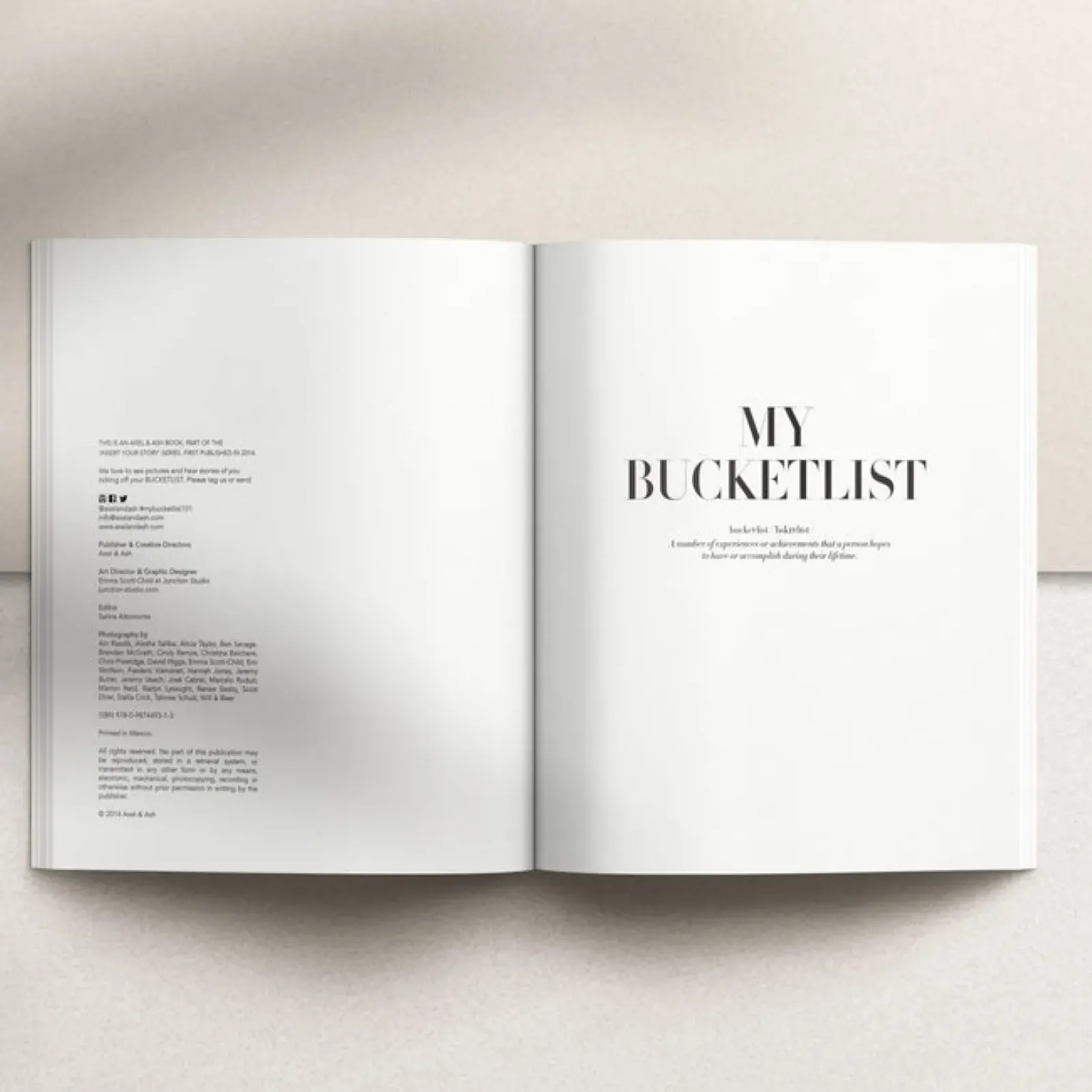 Axel and Ash Books|Axel & Ash - My Bucket List Oat
