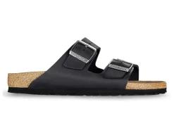 Birkenstock Slip On & Sandals|Arizona Black Oiled Leather - Narrow