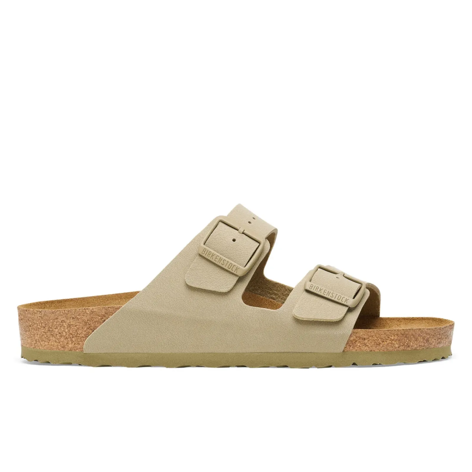Birkenstock Slip On & Sandals|Arizona Faded Khaki Birko-Flor - Narrow
