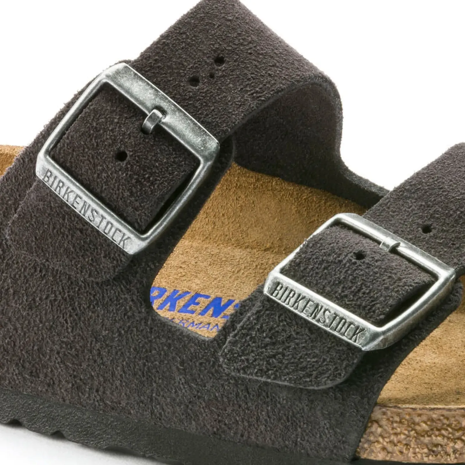 Birkenstock Slip On & Sandals|Arizona Velvet Grey Suede Leather - Narrow