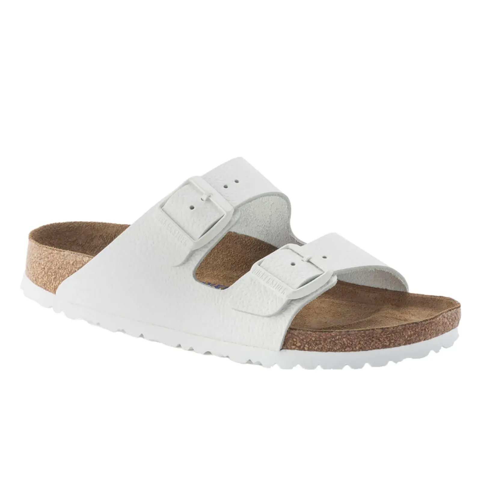 Birkenstock Slip On & Sandals|Arizona White Smooth Leather - Narrow