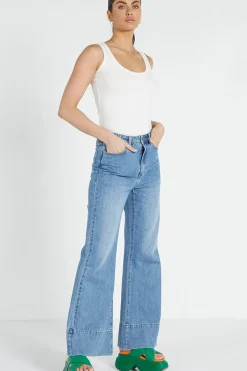 Bohemian Traders Pants|Flared Jean - Light Blue
