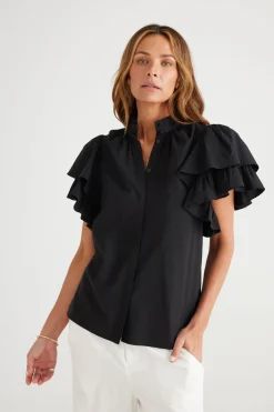 Brave & True Toggle Menu|Tops|Brave & True Nini Top - Black