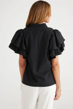 Brave & True Toggle Menu|Tops|Brave & True Nini Top - Black