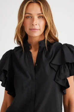 Brave & True Toggle Menu|Tops|Brave & True Nini Top - Black