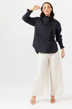 Brave & True Toggle Menu|Tops|Brave & True The Countess Shirt - Black