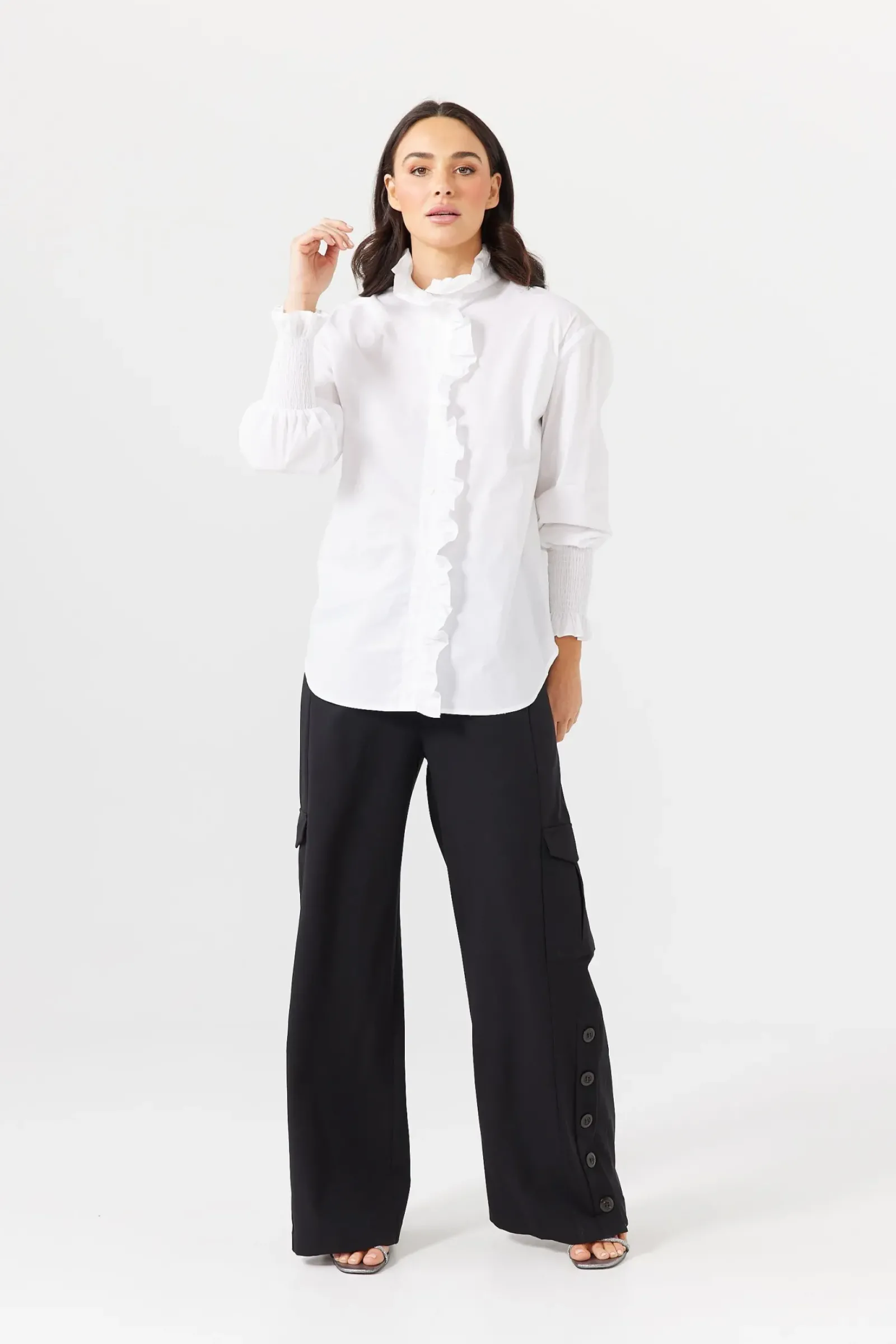 Brave & True Tops|Brave and True The Countess Shirt - White