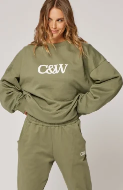 Cartel & Willow Tops|Cartel & Willow Nina Sweater - Khaki