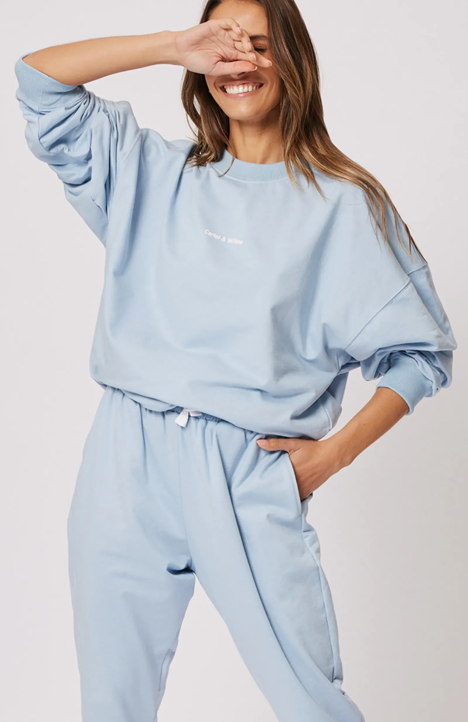 Cartel & Willow Jumpers|Cartel & Willow Nina Sweater- Powder Blue