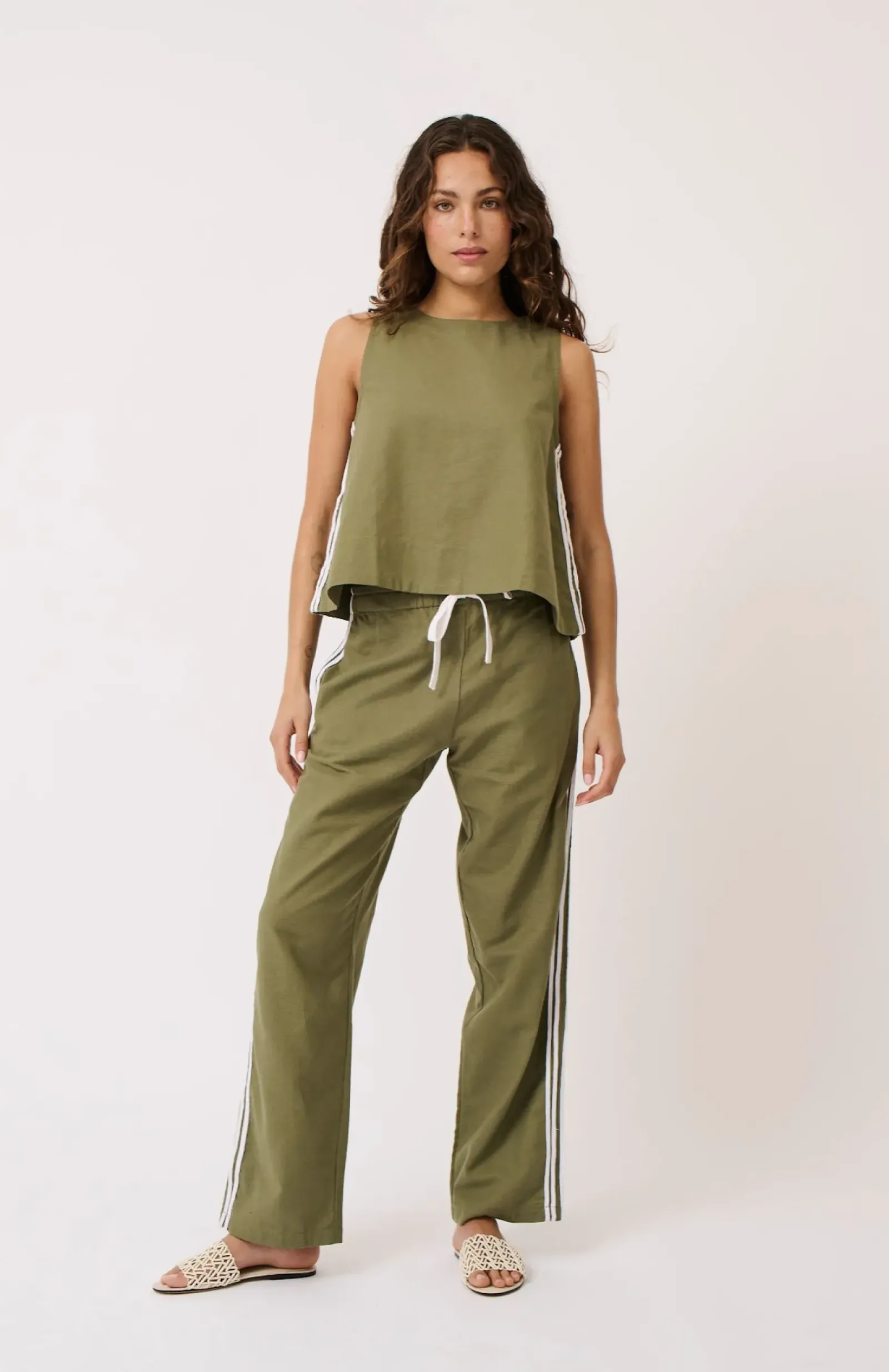 Cartel & Willow Tops|Cartel & Willow Nora Tank - Palm