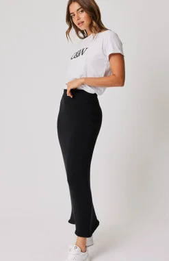 Cartel & Willow Knitwear|Cartel & Willow Sammie Knit Skirt - Black