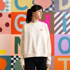 Castle and Things Tops|Hey Hello Box Sweater - Cream