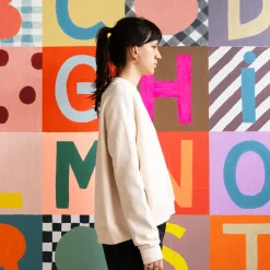 Castle and Things Tops|Hey Hello Box Sweater - Cream