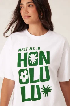 Ceres Life Tops|Ceres Boyfriend Tee - Honolulu Winter Green