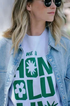 Ceres Life Tops|Ceres Boyfriend Tee - Honolulu Winter Green
