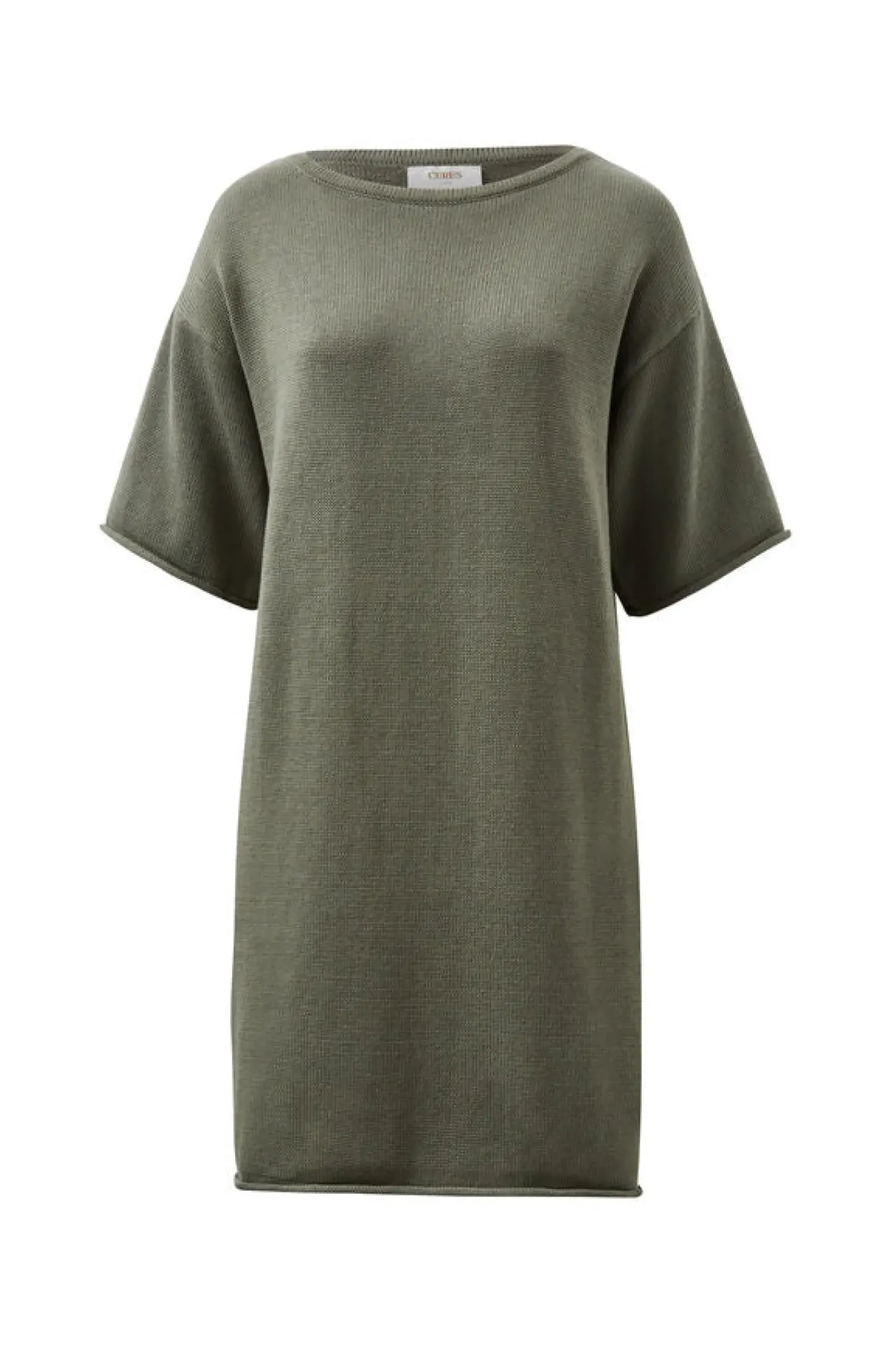 Ceres Life Knitwear|Dresses|Boxy Knit Dress - Moss Green