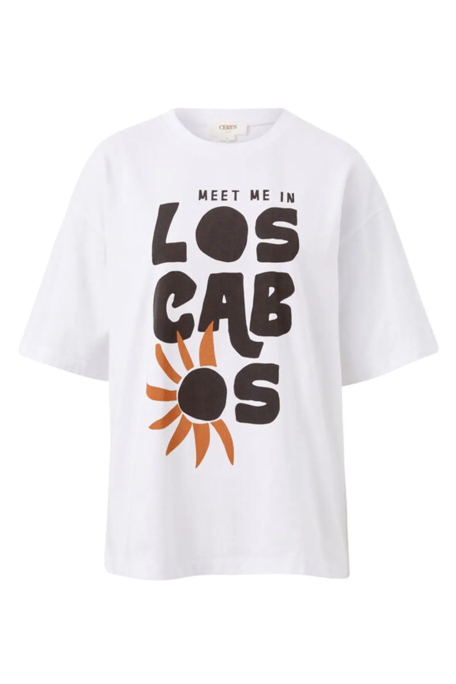 Ceres Life Tops|Boyfriend Tee - Los Cabos White