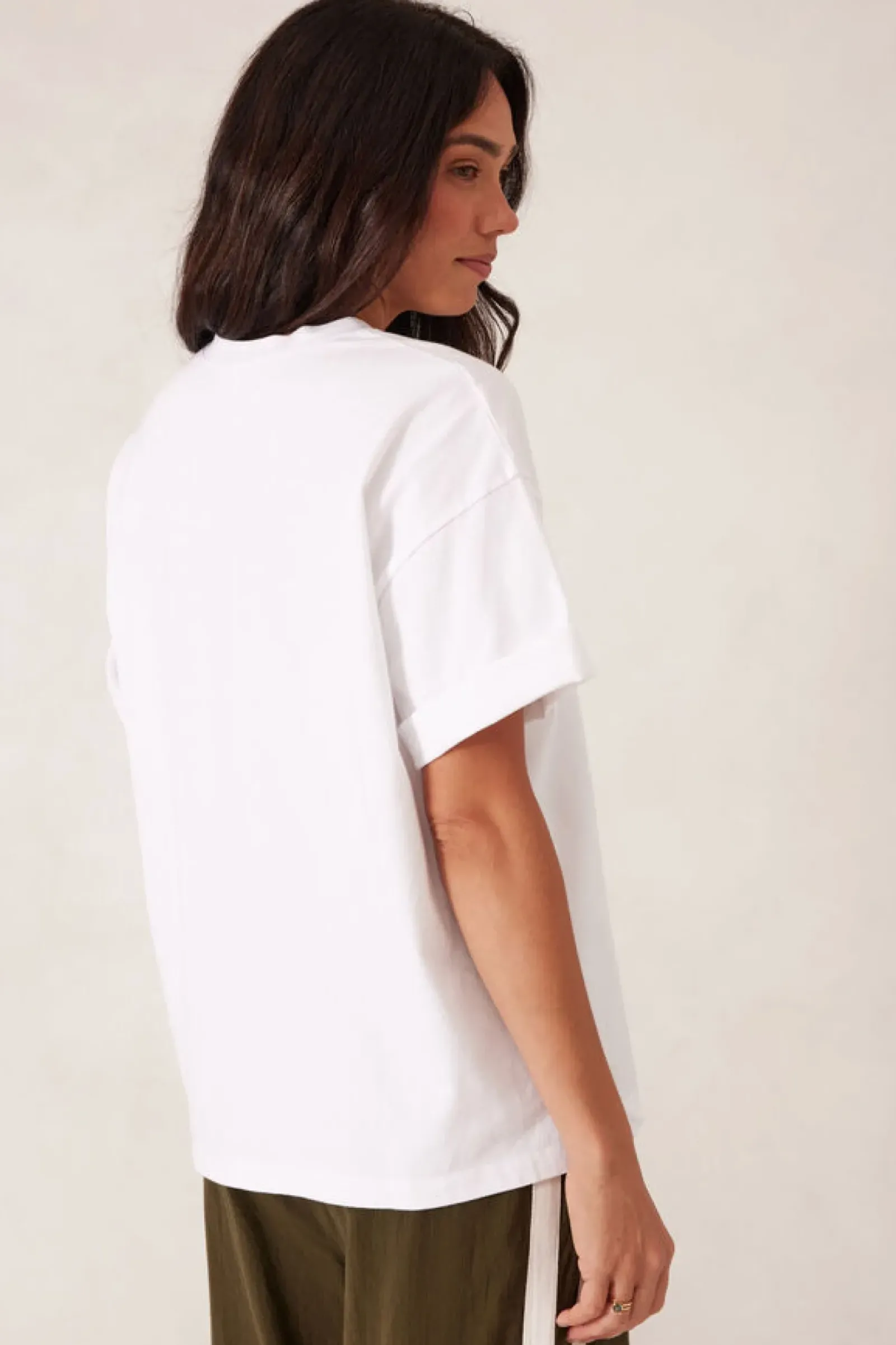 Ceres Life Tops|Boyfriend Tee - Los Cabos White