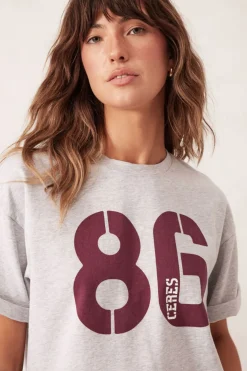 Ceres Life Tops|Boyfriend Tee- Cloud Marle/Ceres 86